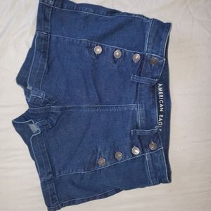 American Eagle Blue Cotton Shorts